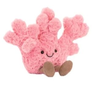 Jellycat Amuseables Coral 5.5x6.3x2.4" Soft & Plush BNWT Authentic